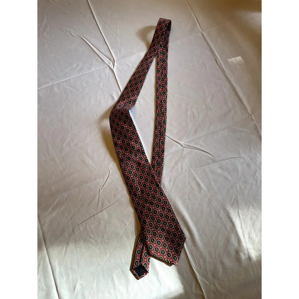 Chaps Ralph Lauren Red Navy Silk Men's‎ Neck Tie